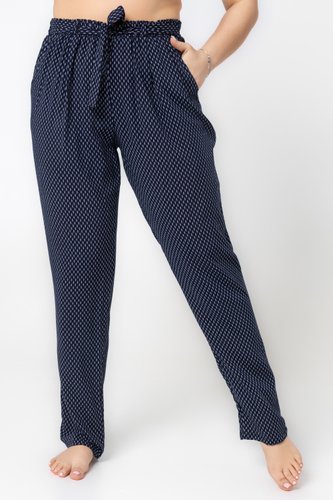 26 Летние женские брюки в мелкий геометрический узор XL