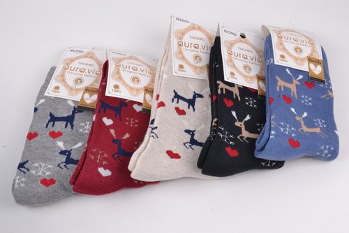 Жіночі шкарпетки з малюнком МАХРА Cotton (Арт. NV2052/35-38) | 5 пар