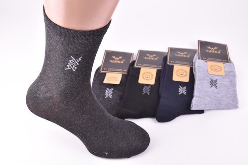 Шкарпетки чоловічі з візерунком ХЛОПОК (Арт. TKA358-1) | 12 пар