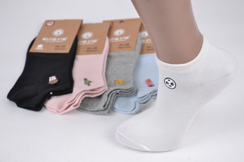 Шкарпетки жіночі занижені "AURA" Cotton (Арт. NDX3351) | 30 пар
