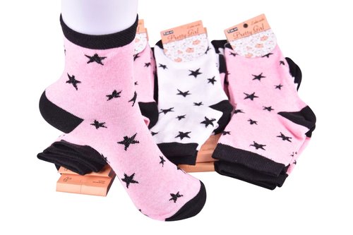 Шкарпетки жіночі з малюнком ХЛОПОК (Арт. ME32122) | 12 пар