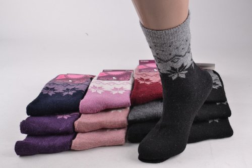 Жіночі Термо шкарпетки ШЕРСТЬ АНГОРА (Арт. LKB2351) | 12 пар