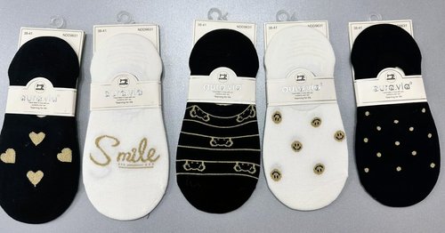 Шкарпетки - сліди жіночі "AURA" COTTON (арт. NDD9631) | 30 пар