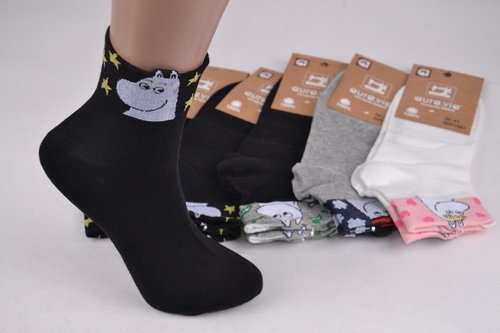 Жіночі шкарпетки з малюнком "Cotton" (Арт. NZP1067) | 30 пар