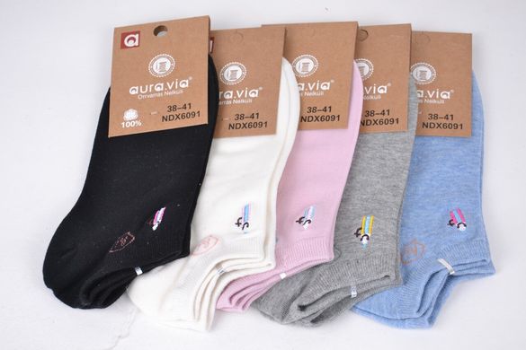 Шкарпетки жіночі занижені "AURA" Cotton (Арт. NDX6091) | 30 пар