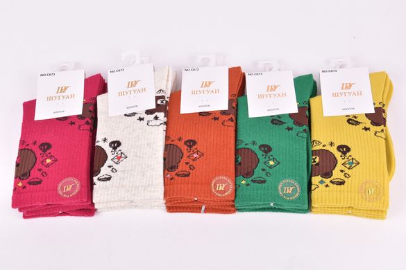 Шкарпетки дитячі з малюнком "Шугуан" ХЛОПОК (Арт. C673/S) | 10 пар