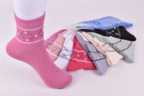 Шкарпетки жіночі "Корона" бавовна (Арт. LKB2350-5) | 10 пар