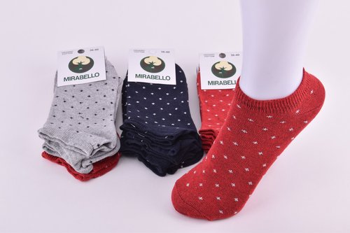 Шкарпетки жіночі занижені "Mirabello" COTTON (Арт. ME32504/1) | 12 пар