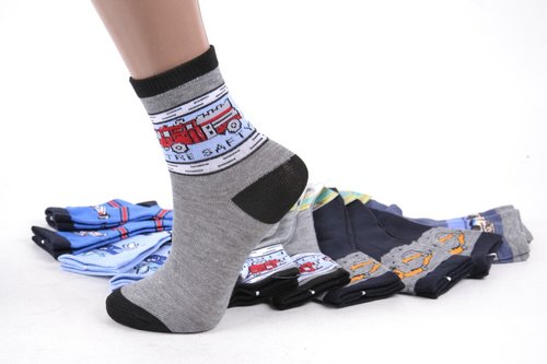 Детские носки на мальчика р.31-33 (LC234/XL) | 12 пар