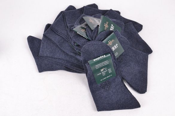 Чоловічі шкарпетки "Житомир" Синій р.39-40 (Y111/25) | 10 пар