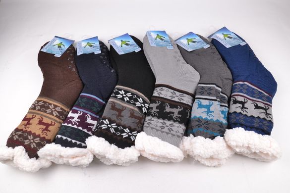 Чоловічі шкарпетки на хутрі з гальмами (Арт. HD3005) | 12 пар