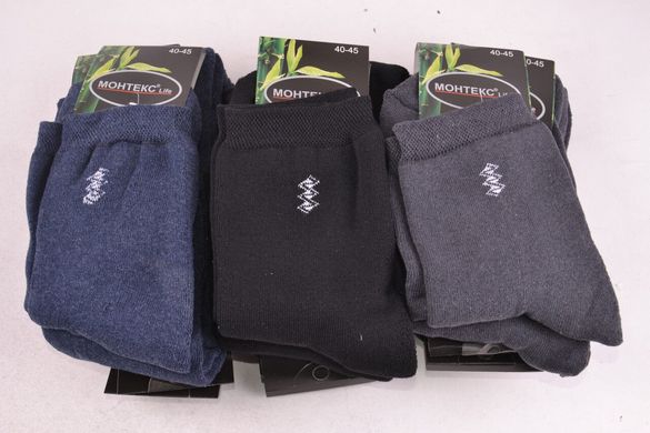 Чоловічі шкарпетки "Монтекс" МАХРА Бамбук (ME403/10) | 12 пар
