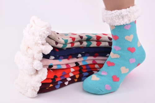 Шкарпетки жіночі на хутрі (Арт. SUB200/13) | 6 пар