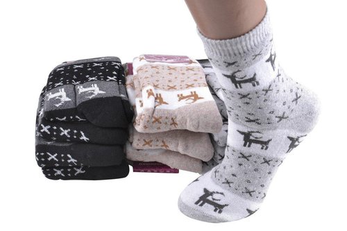 Жіночі Махрові шкарпетки "Житомир" (Арт. OK056) | 12 пар