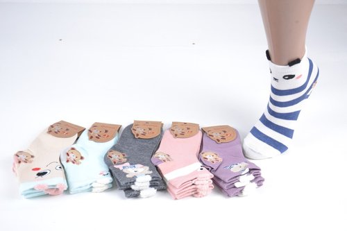 Дитячі шкарпетки на дівчинку "Фенна" ХЛОПОК (FEC027/5-7) | 10 пар