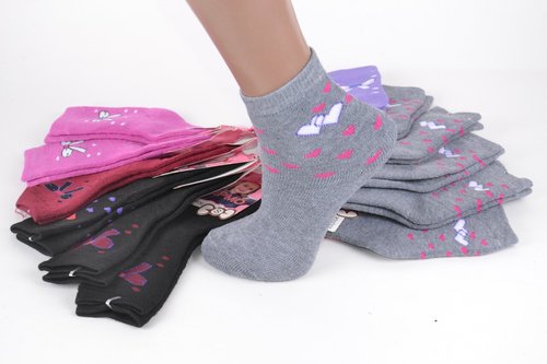 Дитячі однотонні термошкарпетки на дівчинку (Aрт. AC44/S) | 12 пар