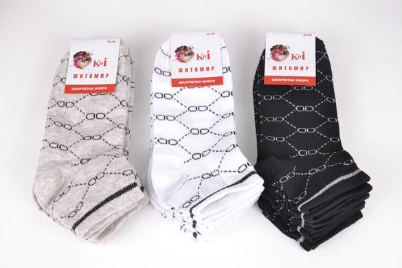 Жіночі Бавовняні шкарпетки "ЖИТОМИР" (OAM299/1) | 12 пар
