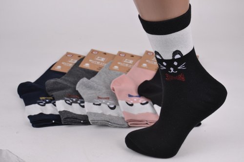 Шкарпетки жіночі "AURA" Cotton (Арт. NP5873) | 30 пар