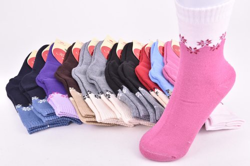 Шкарпетки жіночі "КОРОНА" бавовна МАХРА (Арт. LKB2103) | 12 пар