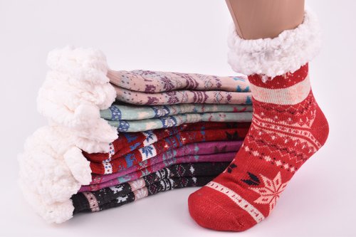 Шкарпетки жіночі на хутрі (Арт. SUB200/12) | 6 пар