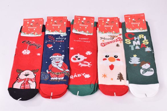 Шкарпетки дитячі "Merry Christmas" бавовна (Арт. FEC601-4/3-5) | 10 пар