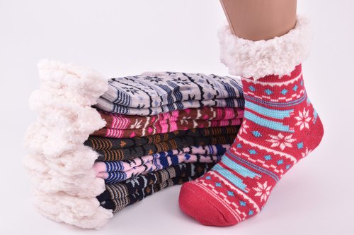 Шкарпетки жіночі на хутрі (Арт. SUB200/11) | 6 пар
