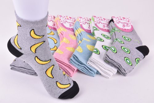Шкарпетки жіночі з малюнком COTTON (Арт. ME42110) | 12 пар
