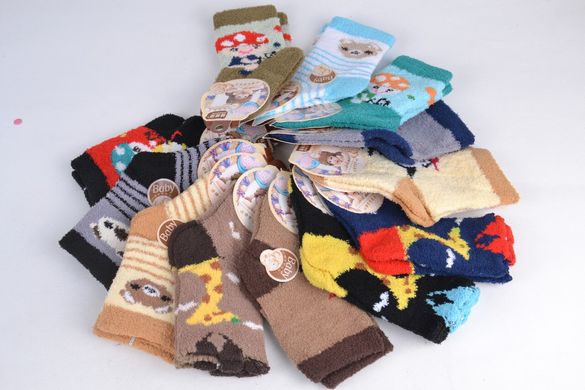 Дитячі Махрові шкарпетки на хлопчика (арт. CA5801/0-1) | 12 пар