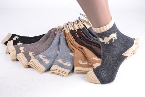 Шкарпетки дитячі вовняні на дівчинку (FEL02/20-25) | 12 пар