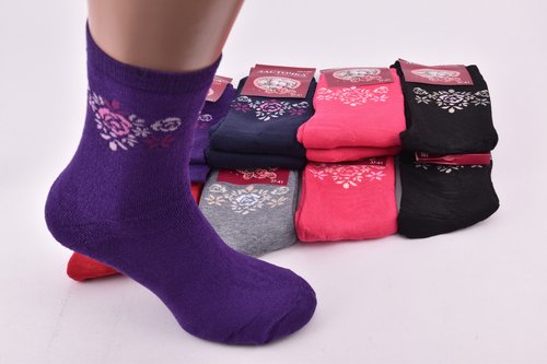 Шкарпетки жіночі "Ластівка" МАХРА бавовна (Арт. C456-2) | 12 пар