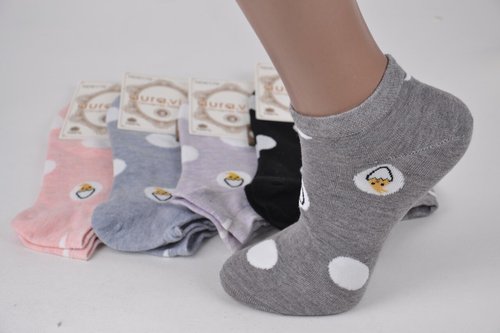 Шкарпетки жіночі занижені "AURA" Cotton (Арт. ND6179) | 30 пар