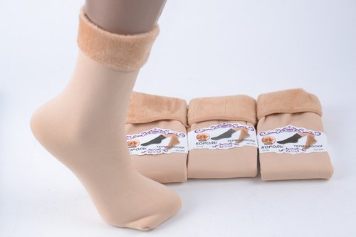 Жіночі Термо-шкарпетки на Хутрі (Aрт. AL905/BG) | 10 пар