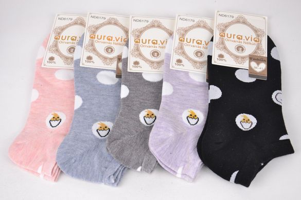 Шкарпетки жіночі занижені "AURA" Cotton (Арт. ND6179) | 30 пар