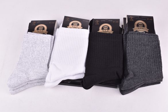 Шкарпетки чоловічі однотонні COTTON (Арт. LCS241) | 12 пар