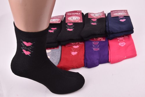 Шкарпетки жіночі "Ластівка" МАХРА бавовна (Арт. C456-3) | 12 пар