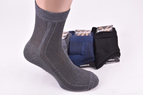 Шкарпетки чоловічі "Житомир" COTTON Сітка (Арт. LC19-51) | 12 пар