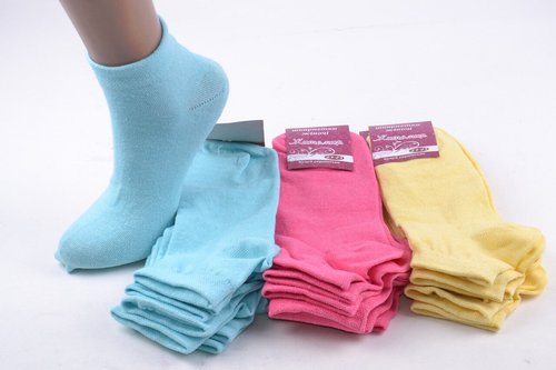 Жіночі Бавовняні шкарпетки "Житомир" (OK075/2) | 12 пар