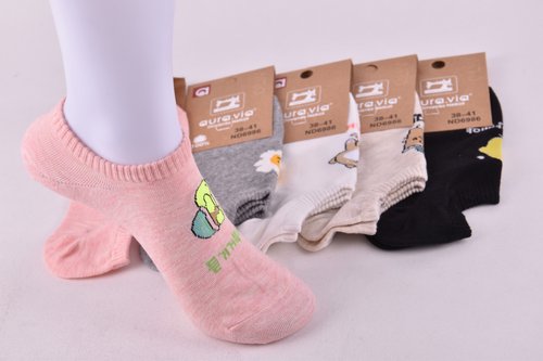 Шкарпетки жіночі занижені "AURA" Cotton (Арт. ND6986) | 30 пар