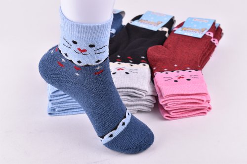 Шкарпетки дитячі на дівчинку "Житомир" МАХРА ХЛОПОК (Арт. OAM331/16-18) | 12 пар