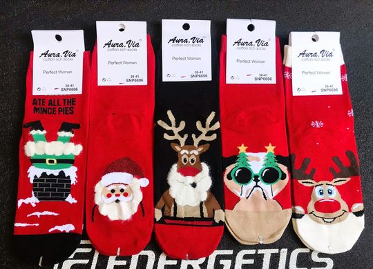 Шкарпетки жіночі Merry Christmas "AURA" COTTON (Арт. SNP6696) | 30 пар