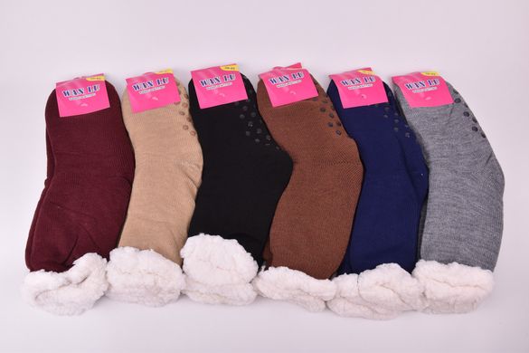 Шкарпетки жіночі на хутрі (Арт. SUB200/8) | 6 пар