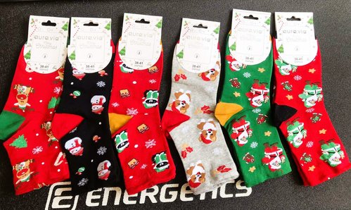 Шкарпетки жіночі Merry Christmas "AURA" COTTON (Арт. SNP508/35-38) | 5 пар