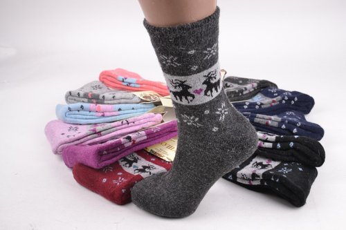Жіночі шкарпетки Вовна Ангора (арт. SH5516) | 12 пар