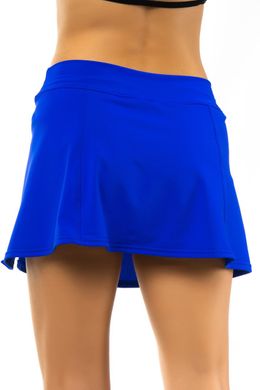Эластиковая спортивная юбка с шортами электрик S
