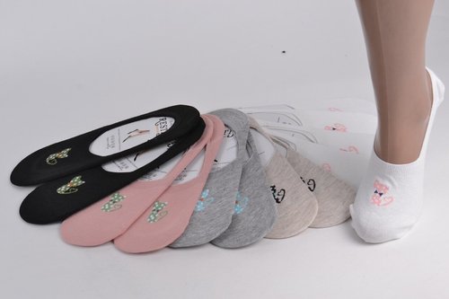 Жіночі Бавовняні Шкарпетки-Сліди (YA011) | 12 пар
