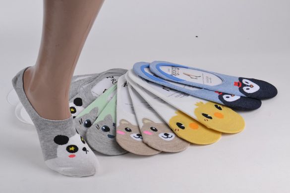 Жіночі Шкарпетки-Сліди ХЛОПОК (YA010) | 12 пар
