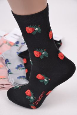 Шкарпетки жіночі з малюнком "Aura" COTTON (Арт. NZC6573) | 30 пар