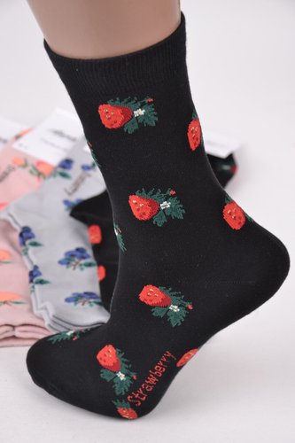 Шкарпетки жіночі з малюнком "Aura" COTTON (Арт. NZC6573) | 30 пар