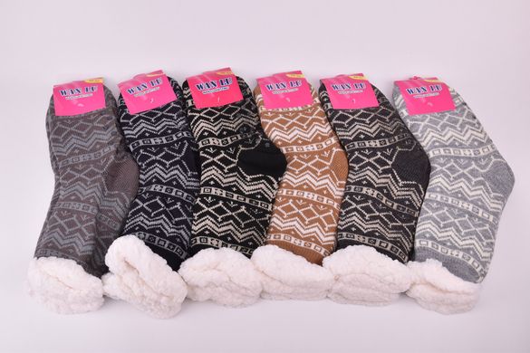 Шкарпетки жіночі на хутрі (Арт. SUB200/4) | 6 пар