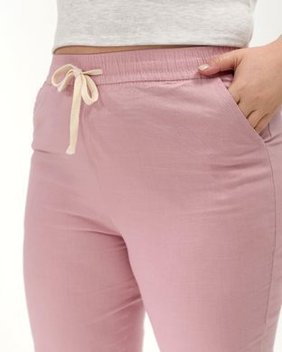 А 5212-1 Розовые хлопковые женские бриджи 4XL/5XL=52-54р 2000115566307 производитель одежды Опт круг